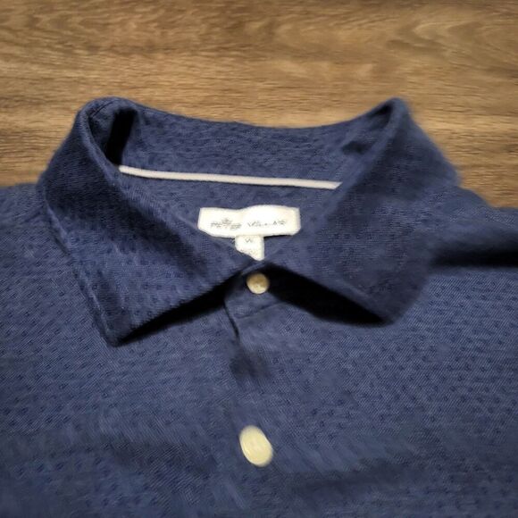 Peter Millar Long Sleeved Button Up Shirt with Angled Cuffs and Spread Collar Me - Picture 5 of 9